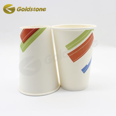 Einfach geprägte Wandpapier Milchbecher 12 Oz Papierbecher Nachhaltige Papierbecher
