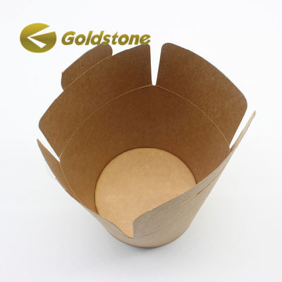 Custom Logo Kraft Abnehmbarer Papierbecher Abnehmbarer Lebensmittelbehälter Anpassbar